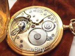 Doxa Incredible Antique 14k Solid Gold Pocket Watch Medaille D'or. Milan 1906