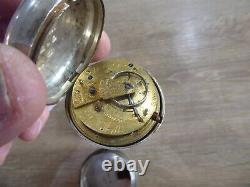Dufftown Maker J. Walker Silver Fusee Pair Cased Pocket Watch