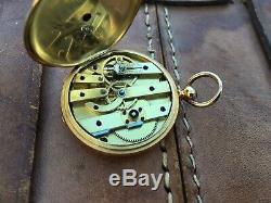 Early 1870s Solid 18k Antique Patek Philippe Ladies Full Hunter Pocket Watch