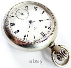 Elgin Antique USA Pocket Watch Vintage Rare Silveroid