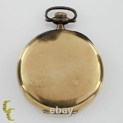 Elgin Open Face 14k Yellow Gold Antique Pocket Watch Gr 345 12S 17J 1920