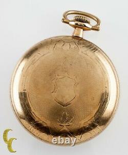 Elgin Open Face Gold Filled Antique Pocket Watch Gr 103 10S 15-Jewel