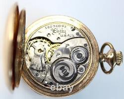 Elgin Small Pocket Watch Vintage Gold Plated U. S. A Antique Rare