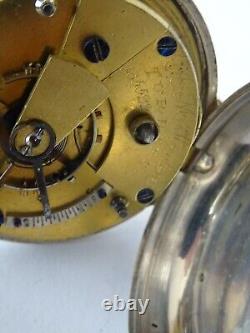 English Silver Pair Double Cased Pocket Watch Mckenzie Turriff Aberdeenshire