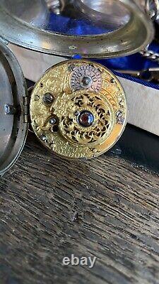 English Verge fusee, repeater pocket watch, M Storr London 1836