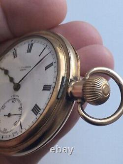 Exquisite Antique Half Hunter ZENITH Pocket Watch With Shibayama Insect Work