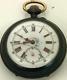 Extremely Rare Antique Swiss Gunmetal Erotic Automaton Watch C1890! Fancy Dial