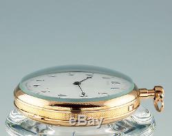 Freres Melly à Paris174g 18k Gold 8 Day ¼ Repeater Pocket watch taschenuhr