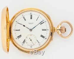 GORGEOUS Antique Henri Capt 18k Yellow Gold Quarter Repeater Pocket Watch! Runs