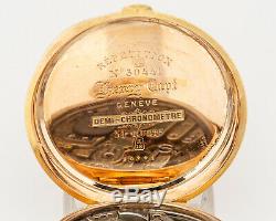 GORGEOUS Antique Henri Capt 18k Yellow Gold Quarter Repeater Pocket Watch! Runs