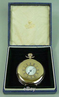 Gents Antique 9k Gold Half Hunter Pocket Watch Birmingham 1924