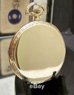 Genuine Rolex Antique Vintage Solid Gold Art Deco 1927-8 Pocket Watch Working