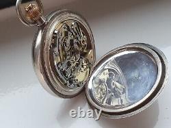 Genuine Silver cased Antique OMEGA Chronograph pocket watch