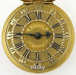 Gold Antique Pocket Watch Verge, Charles Goode, London, 1728