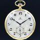 Gold Filled 1924 Omega Pocket Watch 14s Nice Dial Swiss Made Antique