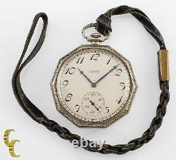 Gold Filled Decagon Elgin Antique Open Face Pocket Watch Gr 315 12S 15 Jewel