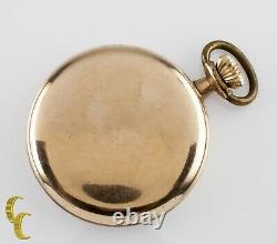 Gold Filled Elgin Antique Open Face Pocket Watch Gr 291 16S 7 Jewel