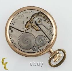 Gold Filled Elgin Antique Open Face Pocket Watch Gr 291 16S 7 Jewel