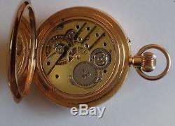 Good Quality Antique, Gentleman's 18ct Gold Half Hunter Pocket Watch