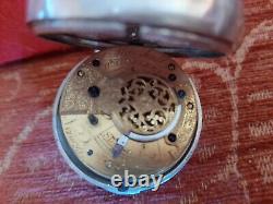 Gorgeous Verge Pocket watch with painted dial