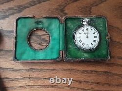 Group Of Vintage Sterling Silver Picture Frames & Pocket watch