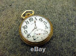 H1B Illinois BUNN SPECIAL 16s 21j Antique Railroad Grade Pocket Watch VERY NICE