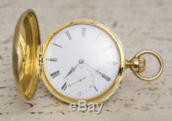 HIGH GRADE REPEATER Solid Gold Antique REPEATING Pocket Watch