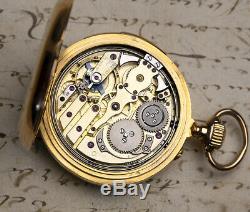 HI GRADE QUARTER REPEATER 18k Gold Antique REPEATING Pocket Watch