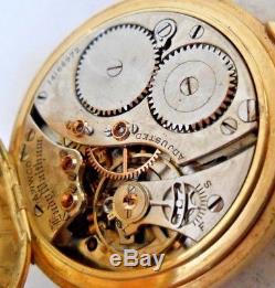 HTF SOLID 18k Gold Antique 1904 Waltham 16 Jewel Adjusted Pocket Watch