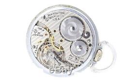 Hamilton 992B RAILWAY SPECIAL 21 Jewel Mechanical Pocket Watch 16s Antique