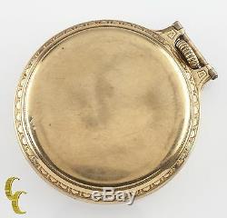 Hamilton Open Face Gold Filled Antique Pocket Watch Grade 992E Size 16 21 Jewel