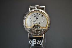 Hebdomas exhibition 8 days collection vintage antique mens military trench watch