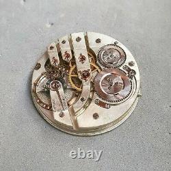 Henri Henry Moser antique pocket watch movement 1890 43mm