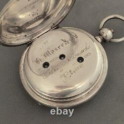 Henry Moser Faberge-type double barrel 8-ds original antique pocket watch