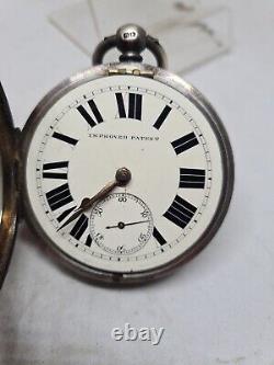 Huge Antique solid silver gents fusee B. Jocobys pocket watch 1894 WithO ref2203