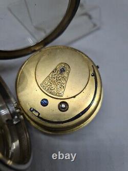 Huge Antique solid silver gents fusee B. Jocobys pocket watch 1894 WithO ref2203