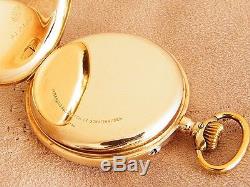 IWC 14K Solid Yellow Gold International Watch Co antique Pocket Watch from 1911