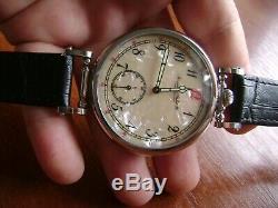 IWC SCHAFFHAUSEN wristwatch converted (redone) from pocket watch movement 18jew