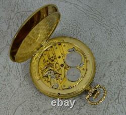 IWC Schaffhausen Art Deco Solid 14 Carat Gold Pocket Watch Working
