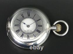 I. W. C. Antique Silver Half Hunter Pocket Watch In G. W. O. C. 1885 104 Grams