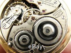 Illinois Bunn Special 21 Jewel Circa 1925 Railroad RR Antique/VTG Pocket Watch