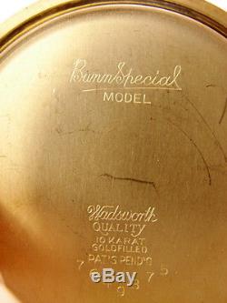 Illinois Grade 161A Bunn Special 21 Jewel Railroad RR Antique Pocket Watch
