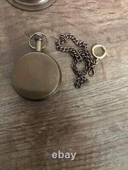 Job lot of 10 vintage type solid antique brass pocket watch chain clasp