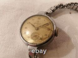 Joblot Antique Vintage Military Style Watches Pocket Hand Wind Midsize-Standard