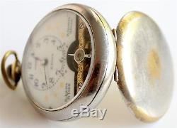 Jovis Hebdomas 8 Days Pocket Watch SWISS MADE Antique Vintage Rare