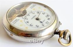 Jovis Hebdomas 8 Days Pocket Watch SWISS MADE Antique Vintage Rare