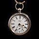 Kay's Perfection Lever Antique Silver 935 Key-wind Po? Ket Watch Working 54 Mm