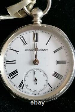 Kendal & Dent silver pocket watch