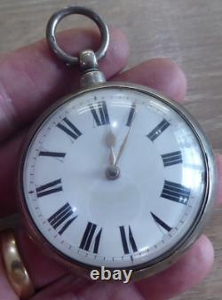 Kennington Maker John Price Silver Fusee Verge Pair Cased Pocket Watch Working