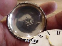 Knowle Maker B. Edwards Silver Fusee Verge Full Hunter Pocket Watch Dates C 1870